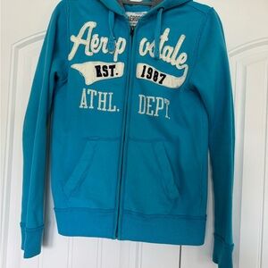 Aeropostale Women’s Blue Zip-Up Hoodie
